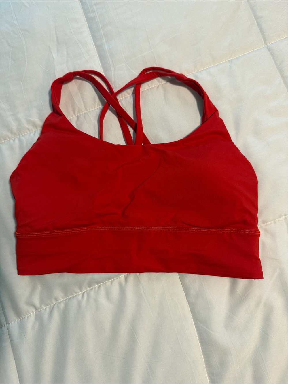 lululemon athletica Bright Red Strappy Sports Bra